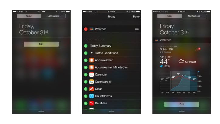 Adding Today Widgets to Notification Center