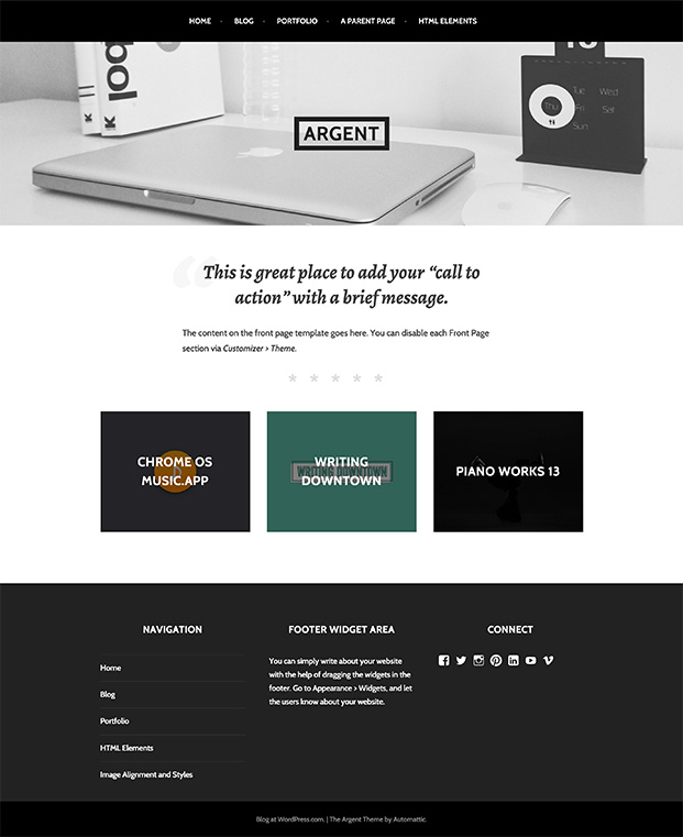 Argent WordPress Theme