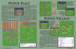 Two-page spread from the beginning of the walkthrough.