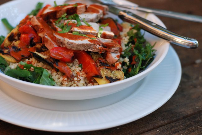 summer veggies, cocoa chili dressing-6