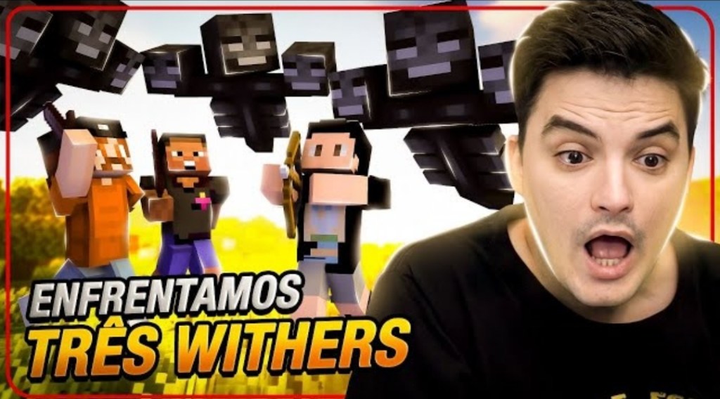 Assista a “ENFRENTANDO 1 WITHER PRA CADA UM” no YouTube