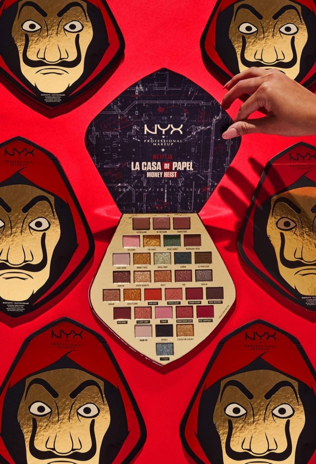 Os fãs vão amar esta coleção de maquiagem inspirada em La Casa de Papel