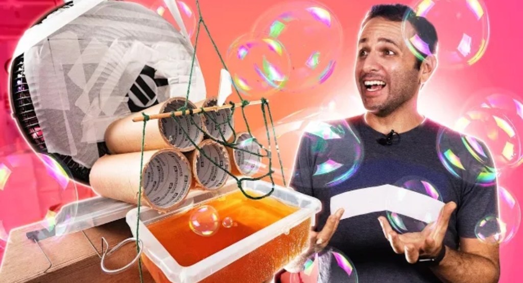 Assista a “A MÁQUINA de bolha de sabão MAIS TOSCA do MUNDO” no YouTube