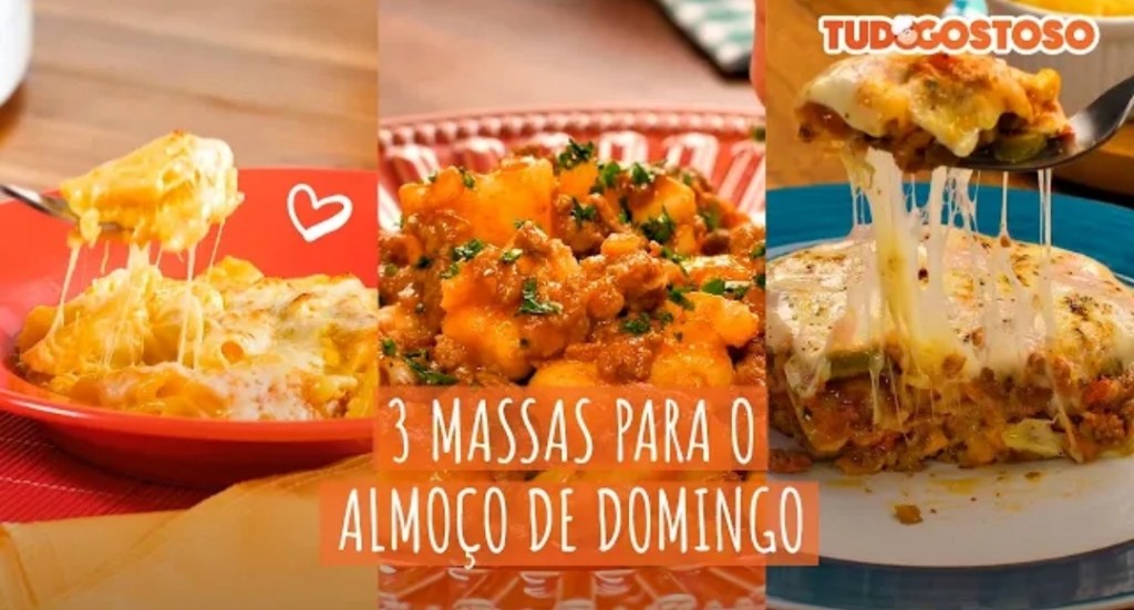 Assista a “3 Massas para o Almoço de Domingo I Receitas TudoGostoso” no&nbsp;YouTube