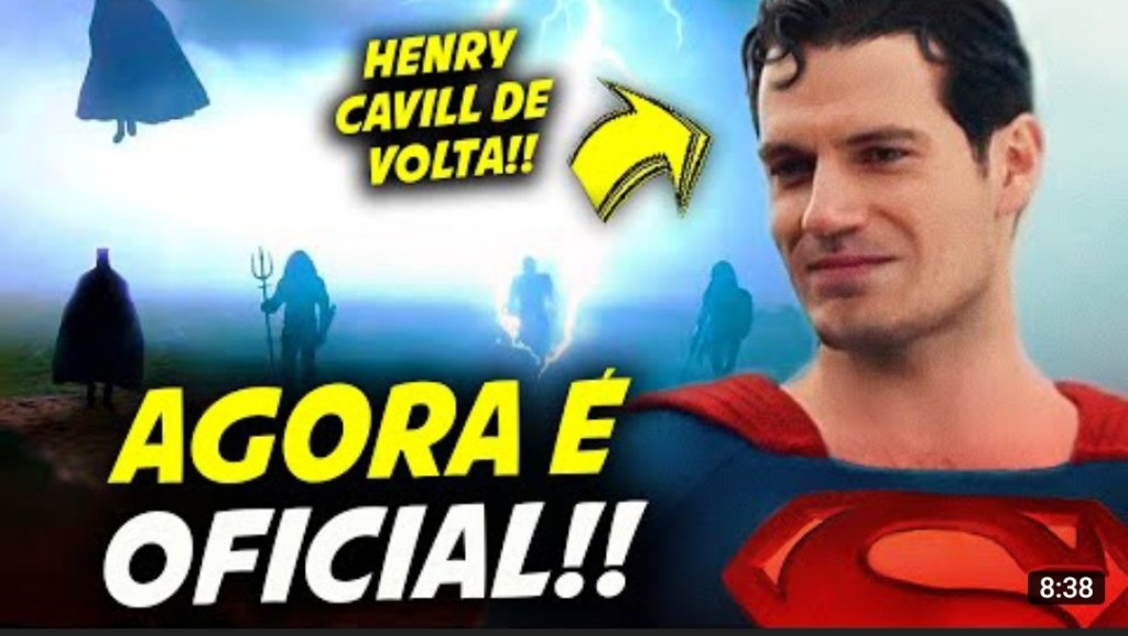Assista a “BOMBA!! HENRY CAVILL DE VOLTA COMO SUPERMAN NO DCEU! ENTENDA” no&nbsp;YouTube