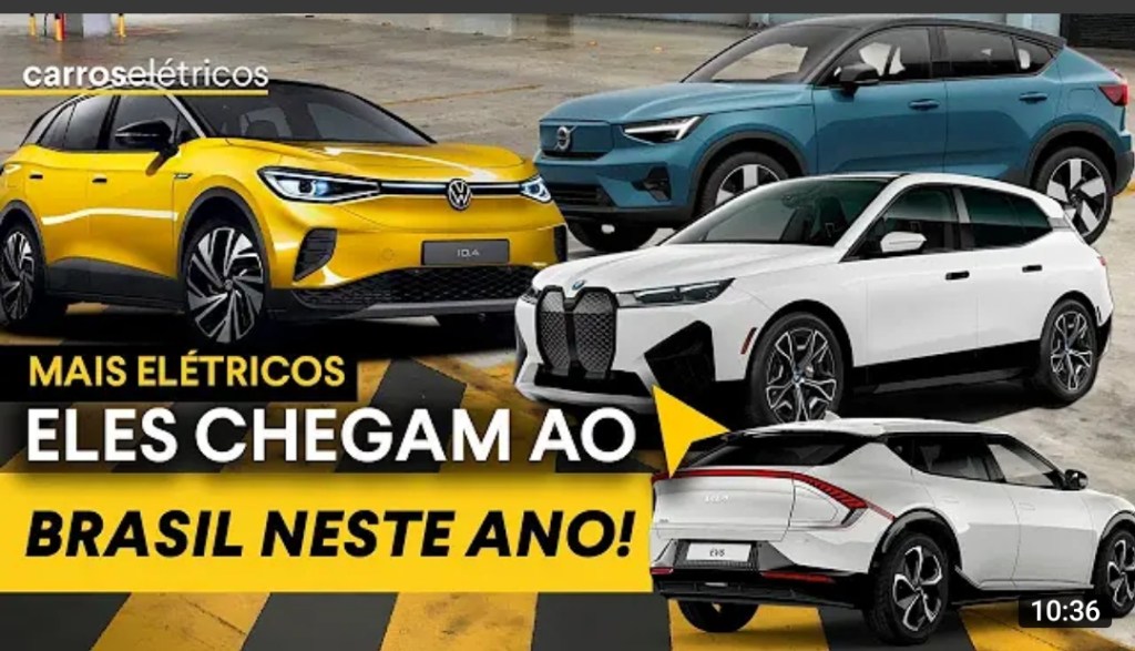 Assista a “Lançamentos: 10 CARROS ELÉTRICOS que chegam ao Brasil em 2022 e você PRECISA CONHECER!” no&nbsp;YouTube