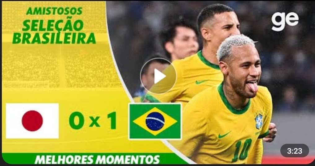 Assista a “JAPÃO 0 X 1 BRASIL | MELHORES MOMENTOS | AMISTOSOS DA SELEÇÃO BRASILEIRA 2022 | ge.globo” no&nbsp;YouTube