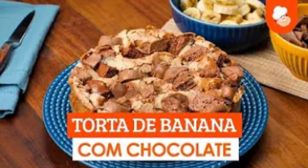 Assista a “Torta de banana com chocolate — Receitas TudoGostoso” no&nbsp;YouTube