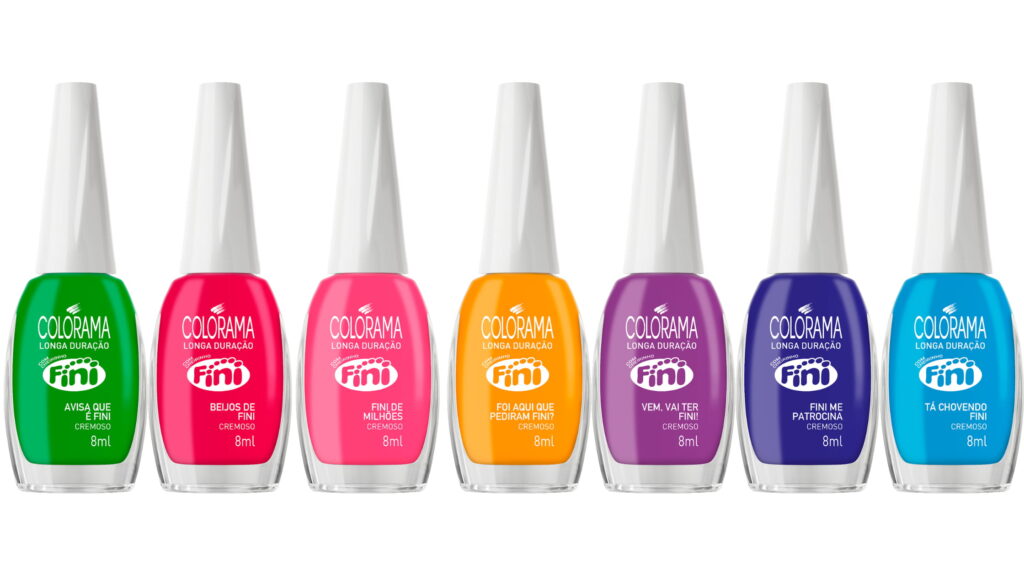 Colorama lança coleção de esmaltes em parceria com a Fini