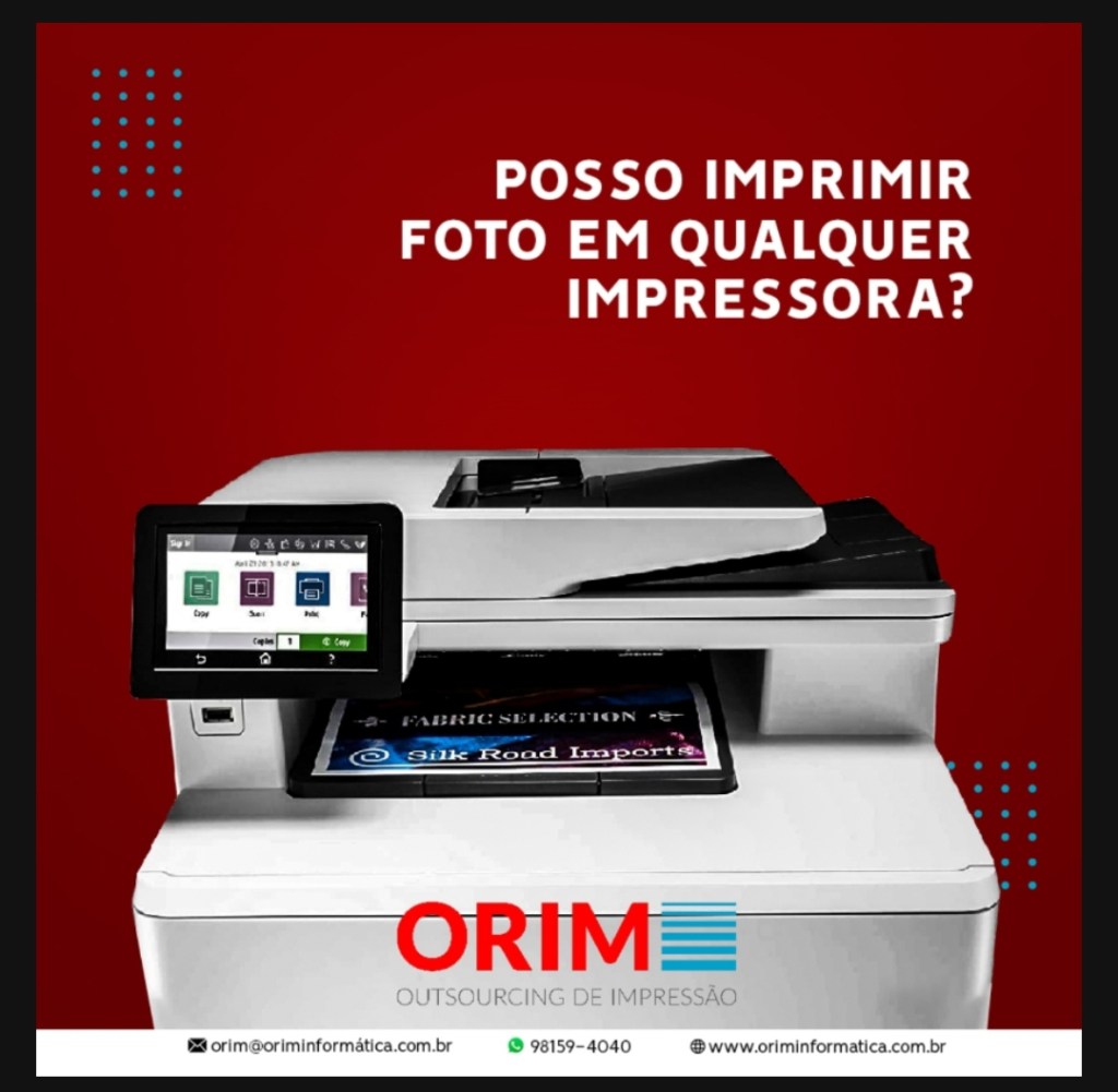 Posso imprimir foto em qualquer&nbsp;impressora?