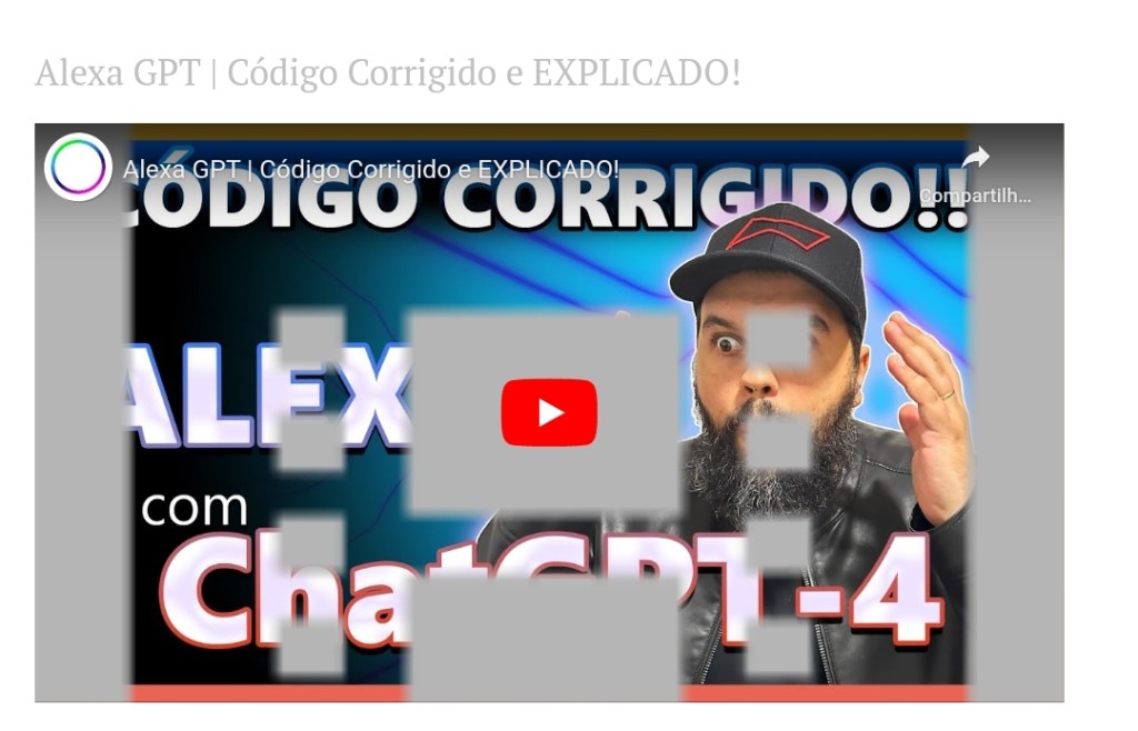 Alexa GPT | Código Corrigido e&nbsp;EXPLICADO!