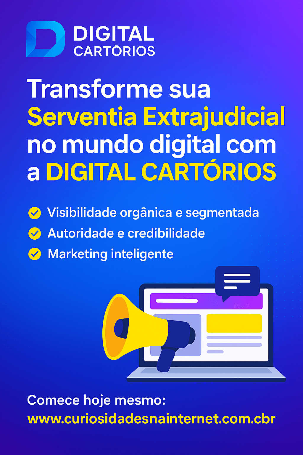 Transforme sua Serventia Extrajudicial no mundo digital com a DIGITAL&nbsp;CARTÓRIOS!