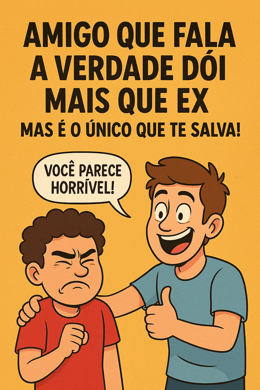 😂 Amigo que fala a verdade dói mais que ex — mas é o único que te&nbsp;salva!