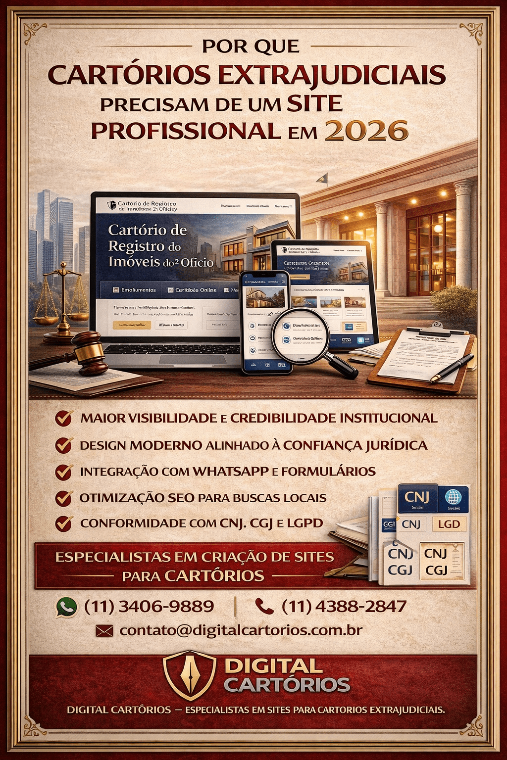 Por Que Cartórios Extrajudiciais Precisam de um Site Profissional em&nbsp;2026