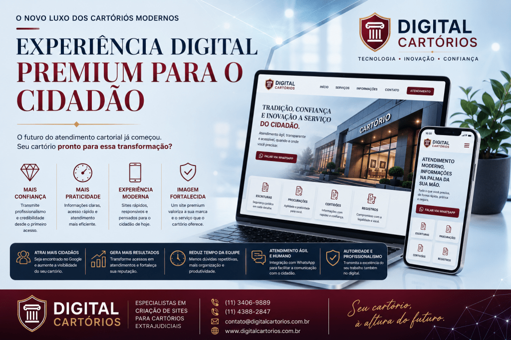 O Novo Luxo dos Cartórios Modernos: Experiência Digital Premium Para o Cidadão