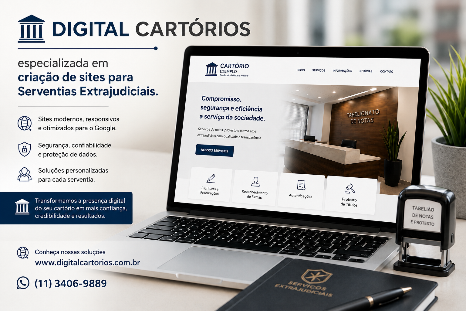 Sites para Cartórios e Serventias Extrajudiciais