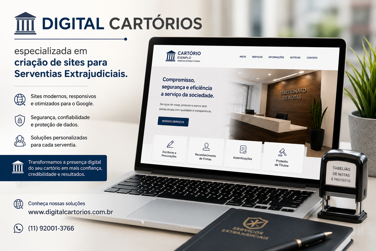 Sites para Cartórios e Serventias Extrajudiciais